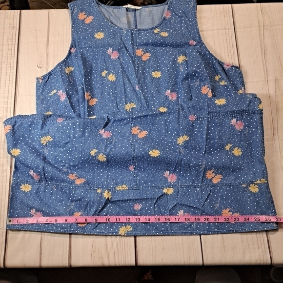 NWT CJ Banks Floral Denim Dress 20/22W - Picture 8 of 15